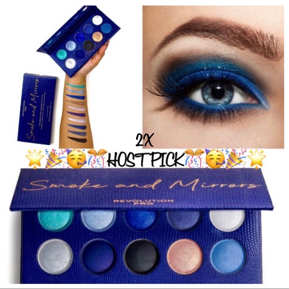 🎉2X HP🎊NIB REVOLUTION PRO “Smoke & Mirrors” 10Pc Intense Eyeshadow Kit - Picture 2 of 16